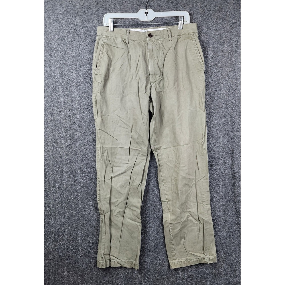 Dockers Chino Pants Mens 32x32 Khaki Pacific On-The-Go Cotton Twill Flat Front